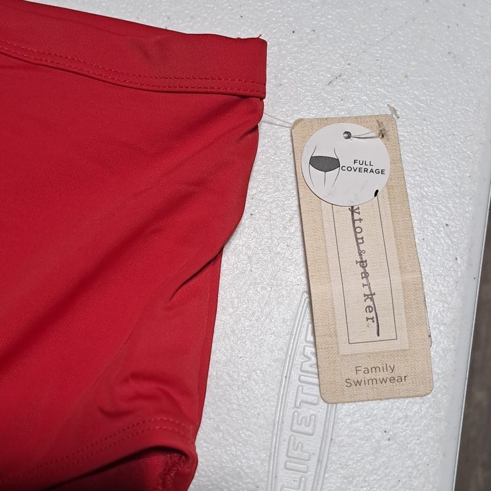 Peyton & Parker red full coverage swim bottoms NWT - Picture 2 of 4